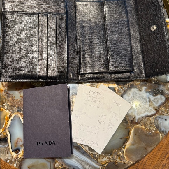 Prada Black Nylon-Leather Wallet. - Picture 3 of 9